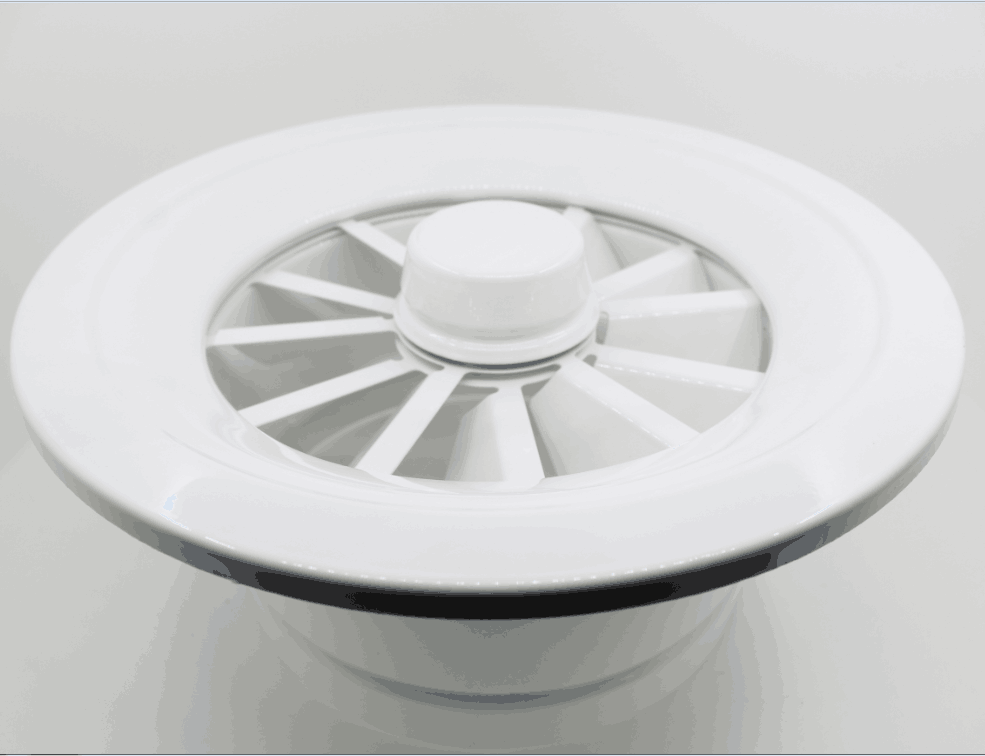 200mm250mm Air Vent Grill Cover Aluminum alloy adjustable swirl diffuser Round Diffuser Ducting Ventilation Cover