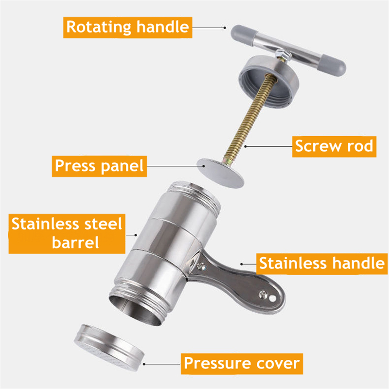 Spaghetti Kitchen Utensils Stainless Steel Household Small Manual Pasta Machine Hand Pressure Noodle Press Noodle Machine