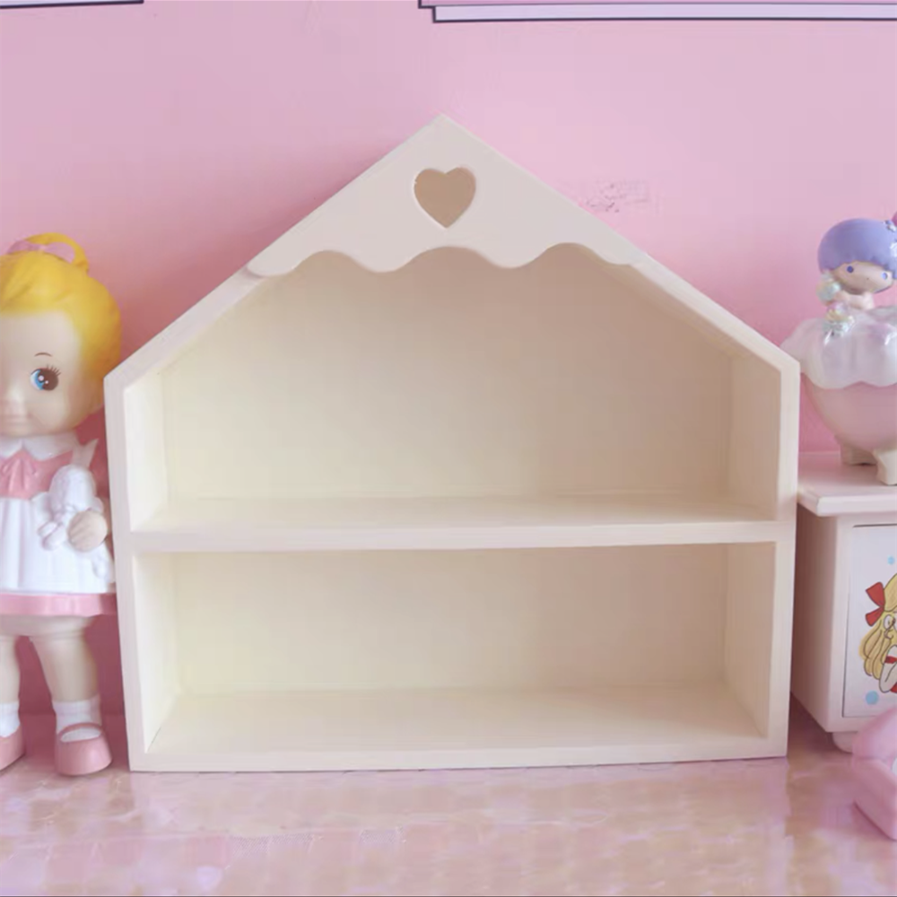 Leuke Houten Desktop Opbergrek Voor Meisjes, Roze Kast, Cosmetische Rek, Borstel Organizer, Huis, Slaapkamer Decoratie, Leuke Ornamen: YELLOW
