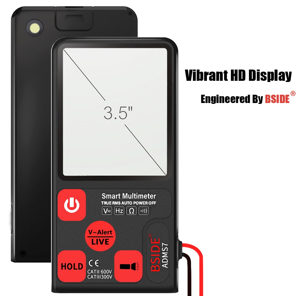 Mini Digitale Multimeter Bside ADMS9 S7 Tester Voltmeter Weerstand Ncv Continuïteit Test Met