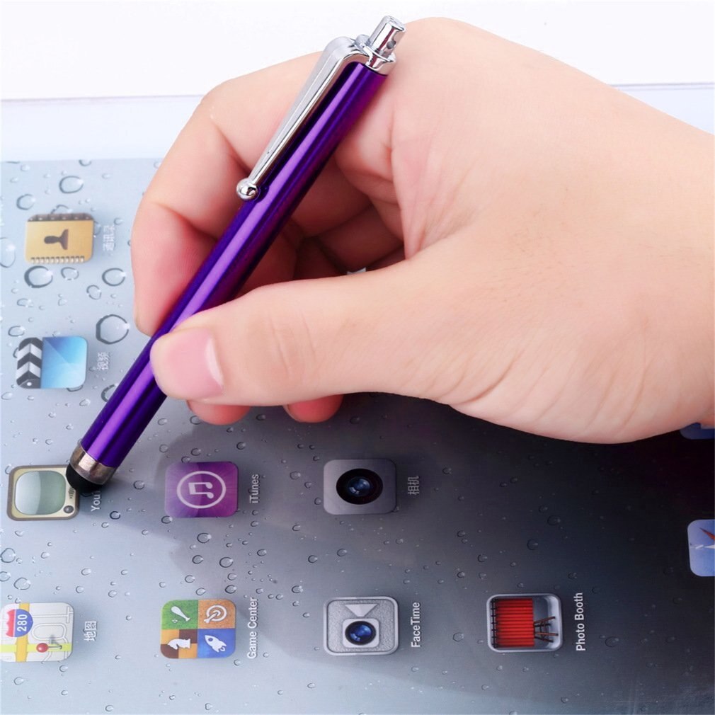 1 Pcs Round-head Metal Stylus Touch Screen Glass Lens Digitizer Replacement Pen for iPhone iPad Tablet Smart Phones