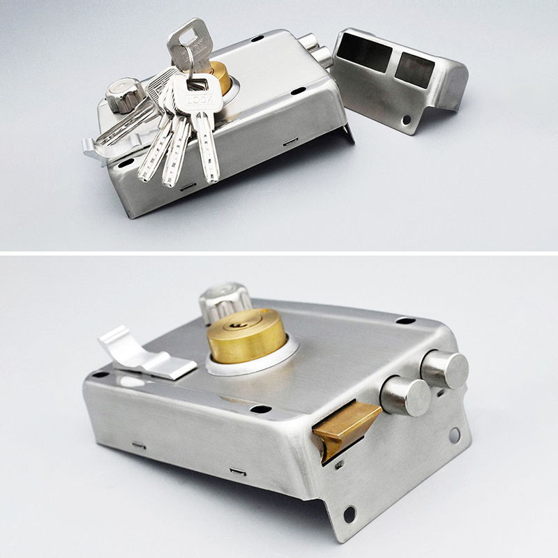 Stainless Steel Modern Rental House Door Lock Multifunctional Family Living Room Wooden Door Indoor Office Anti-theft Door Locks