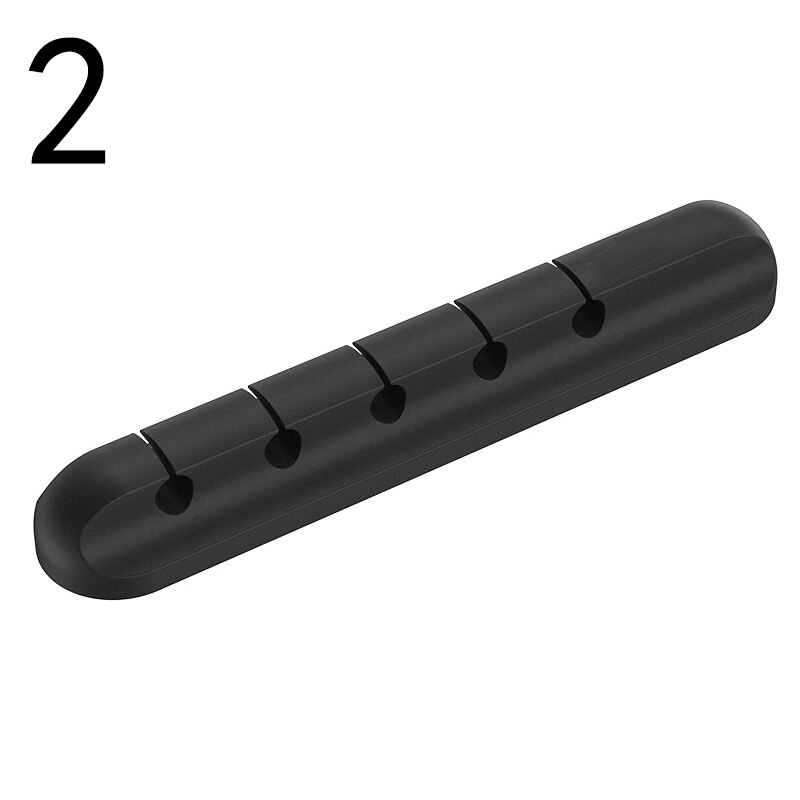 Desk Cable Winder Silicone USB Cable Winder Flexible Cable Management Clip Cable Holder Earphone Mouse Cord Phone Line Organizer: 2