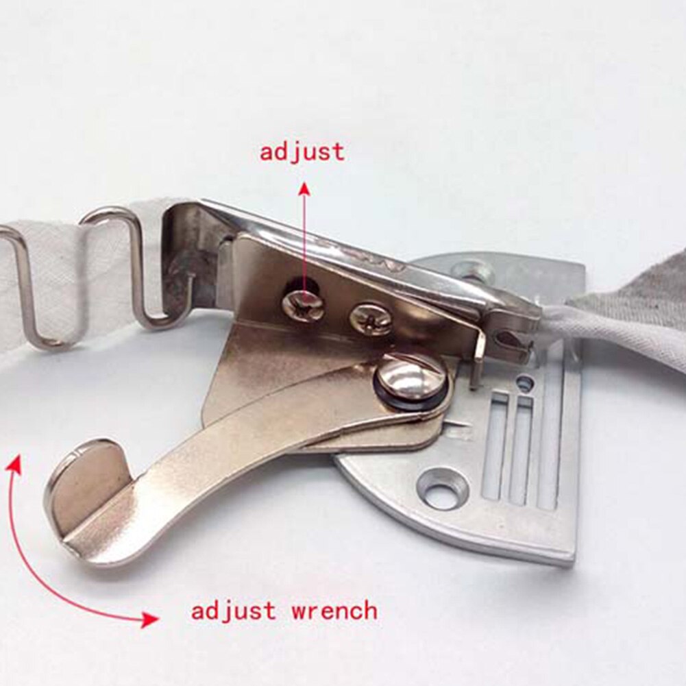 Sewing For Lockstitch Machine Bias Binder Curve Edge Four-fold Right Angle Universal Rustproof Tape Size 18-45mm Overlock Folder