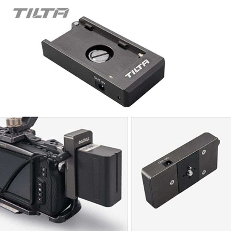 Tilta F970 Batterie Platte 12V 7,4 V Ausgang Hafen mit 1/4-20 Montage Löcher aus Aluminium