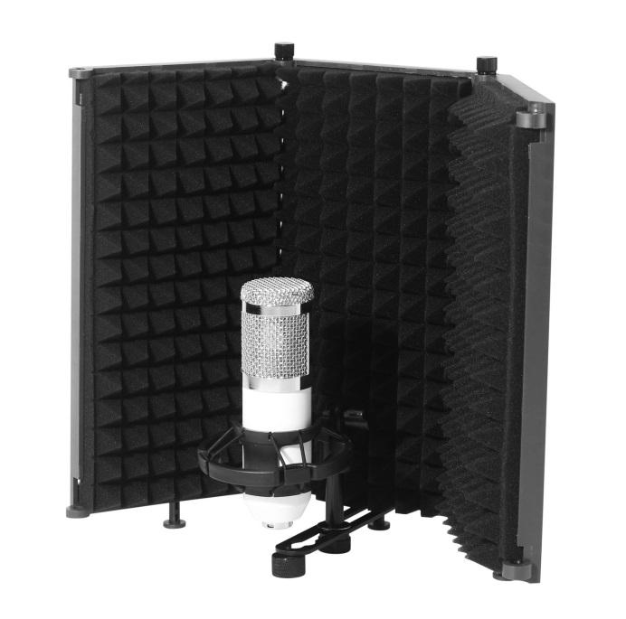 DishyKooker Recording Microphone Wind Screen Board Sound-absorbing Cover Microphone Sound Insulation Screen Sound-proof Plate