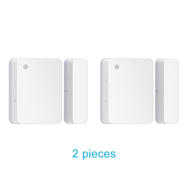Xiaomi Smart Door Window Sensor 2 Light Detection Opening Closing Records Unclosed Reminder BlueTooth-compatible for Mi Home APP: 2 pieces