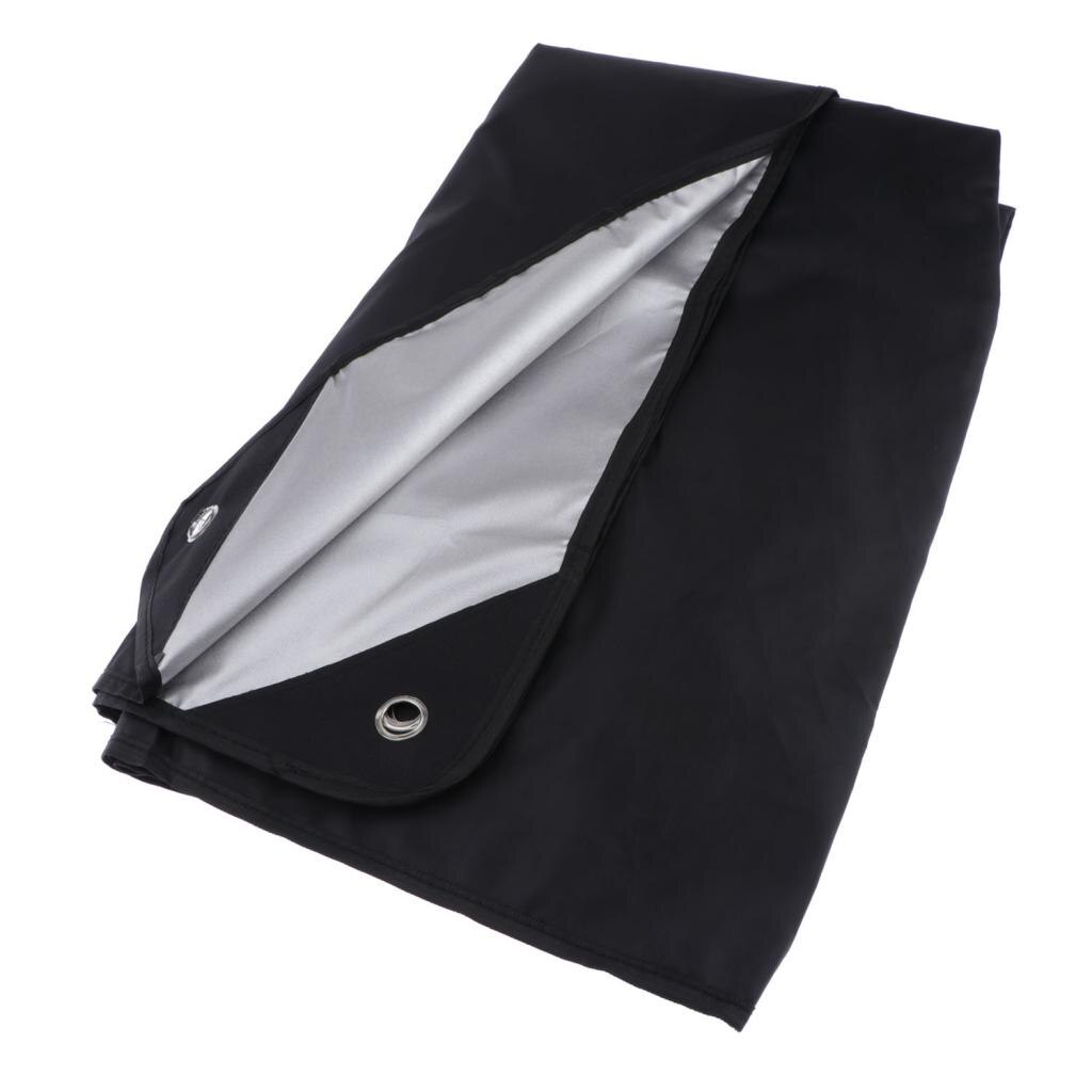 Drum Dust Set Cover Water-Resistant Oxford Fabric Cover With Sewn-in Weighted Corners, 79 x 100 Inch