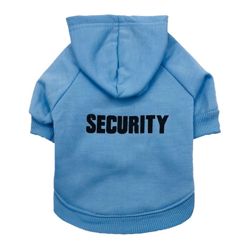 Security Dog Cat Clothes Pet Cat Coats Jacket Hoodies For Cats Dog Outfit Warm Pet Clothing Rabbit Animals Pet Sweatshirt: QL / XS