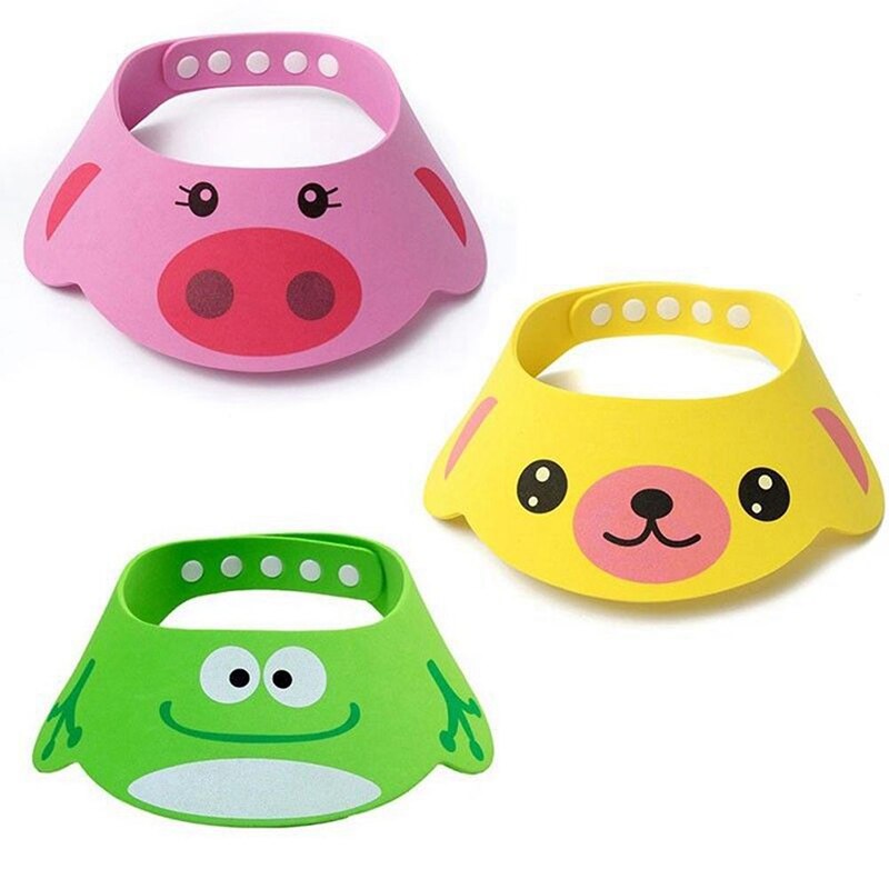 Kids Bath Visor Hat,Adjustable Baby Shower Cap Protect Shampoo, Hair Wash Shield for Children Infant Waterproof hair cap