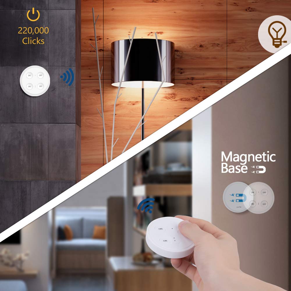 Wireless Socket Kit, EU Plug and MINI Wireless Switch, Mountable or Portable, Remote Control Device Outlet up to 30m