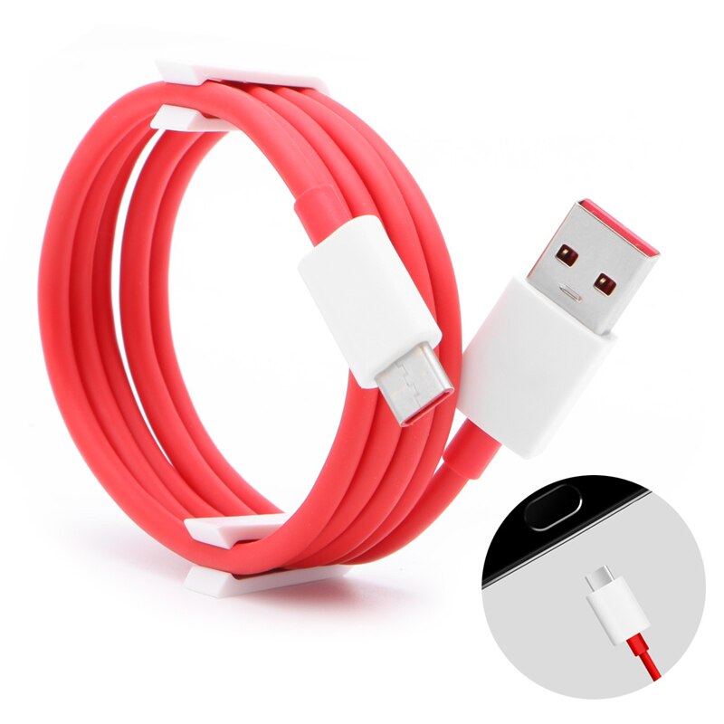Voor oneplus 3 sumsung  s8 type-c originele rode dash-oplader data-usb-kabel
