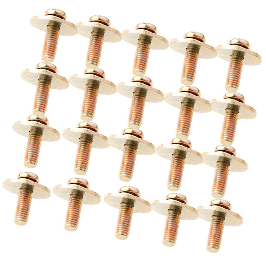 Pratique 20 pièces doré jeu de batterie griffe crochet vis 3x3x2 cm accessoire de Percussion pour tambour-player