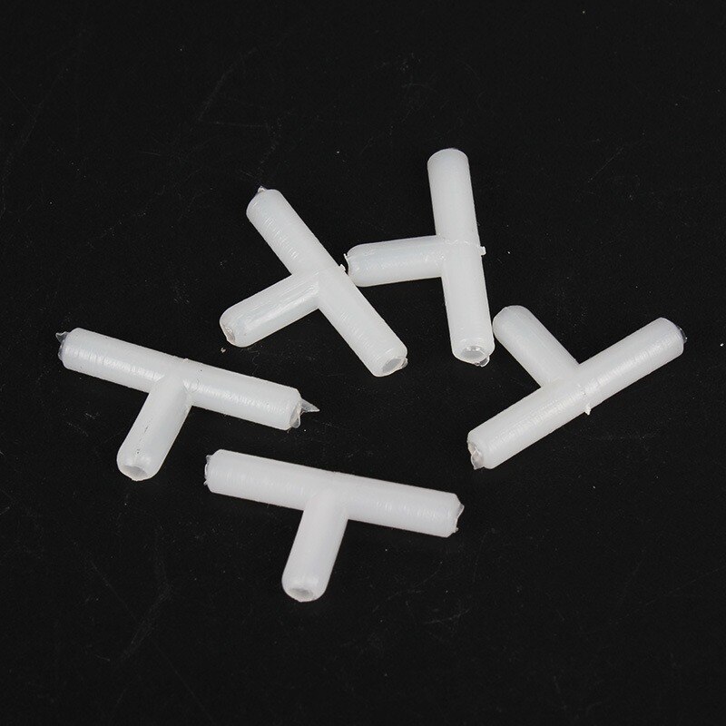 10Pcs 4Mm Plastic T-Weg 3-Way Hose Aquarium Fish Tank Luchtpomp Line Tubing Gewrichten cross Connectors Pomp Air Tube Accessoires