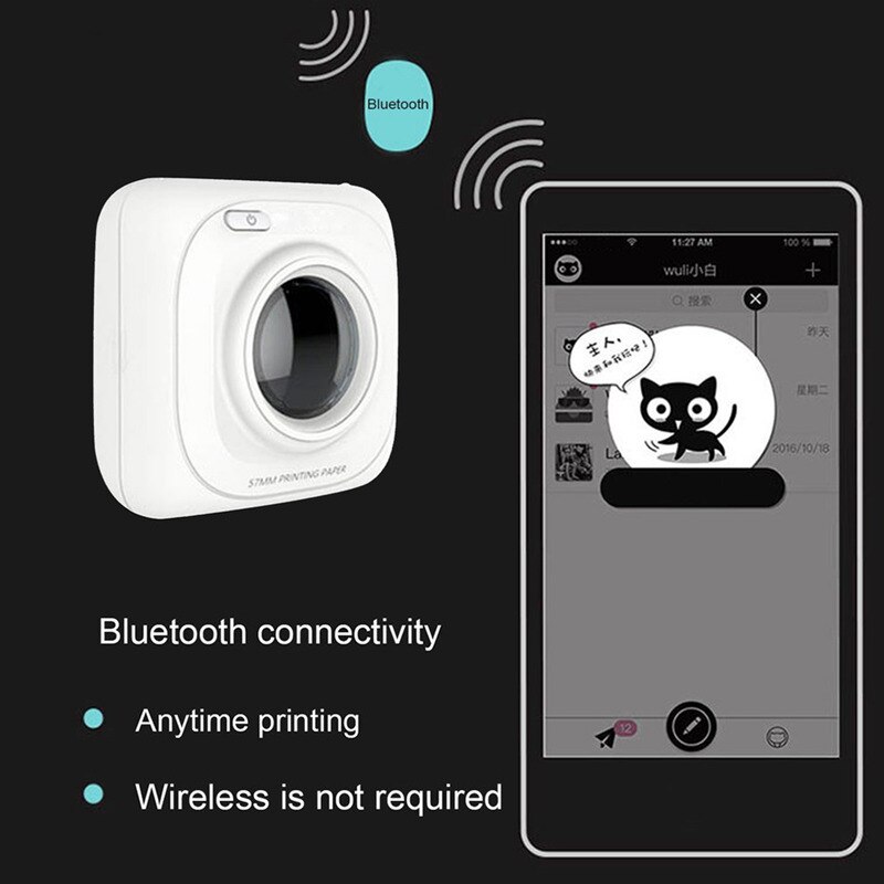 PAPERANG-imprimante thermique Portable de photos P1 Bluetooth, sans fil, pour téléphone Portable android et ios