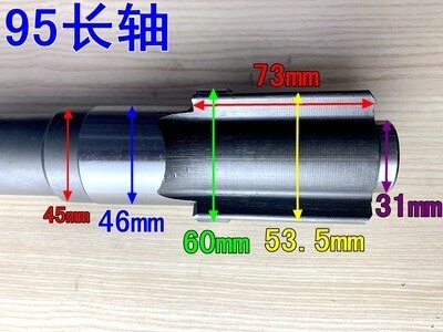 1 "Inch Pneumatisch Gereedschap Slagmoersleutel Aambeeld Driver Spindel Axis Hamer Blok Reparatie Onderdelen: 95L