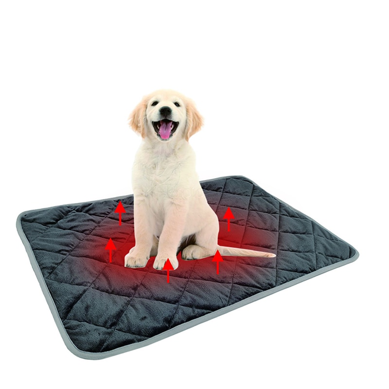 Tapis auto-chauffant pour animaux de compagnie, coussin thermique pour chien et chat, rembourrage polaire doux et confortable, accessoires pour animaux de compagnie