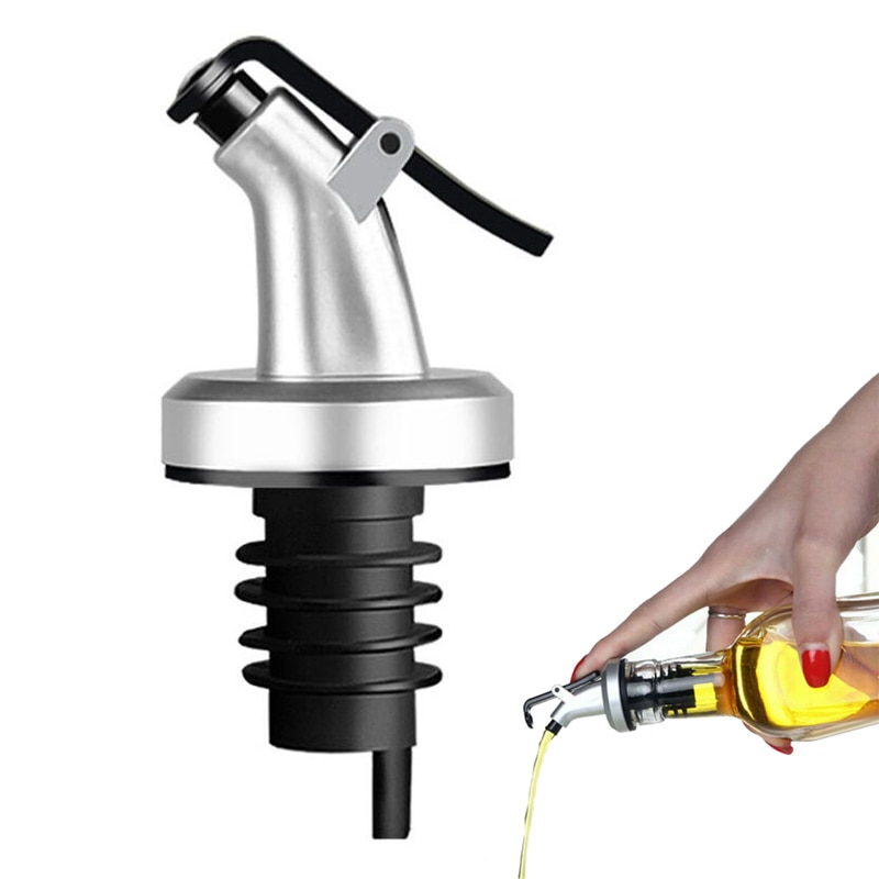 Olive Oil Sprayer Vinegar Bottles Can ABS Lock Plug Seal Leak-proof Food Grade Plastic Nozzle Sprayer Liquor Dispenser