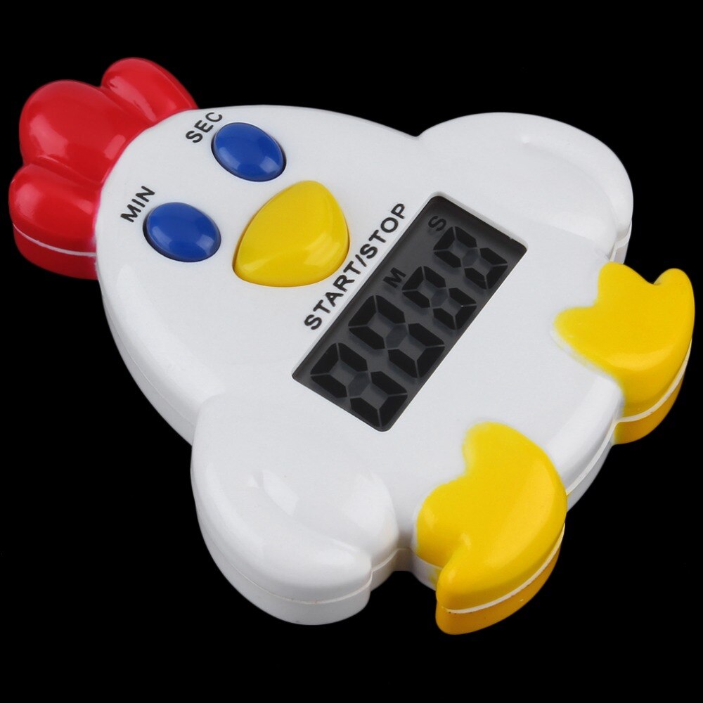 Mini Family Reminder Cartoon Adorable Chicken Kitchen Timer 99 Minute 59 Seconds Cooking Mechanical Alarm Bell