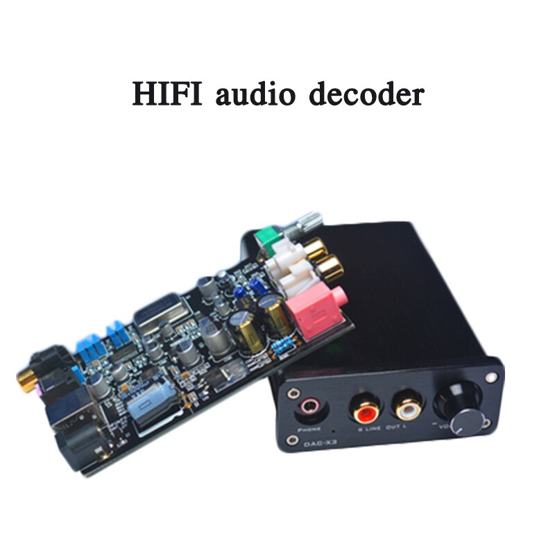 HIFI fever decoder DAC-X3 mini audio decoder amplifier 3.5 headphone jack USB coaxial fiber can be connected to active speakers