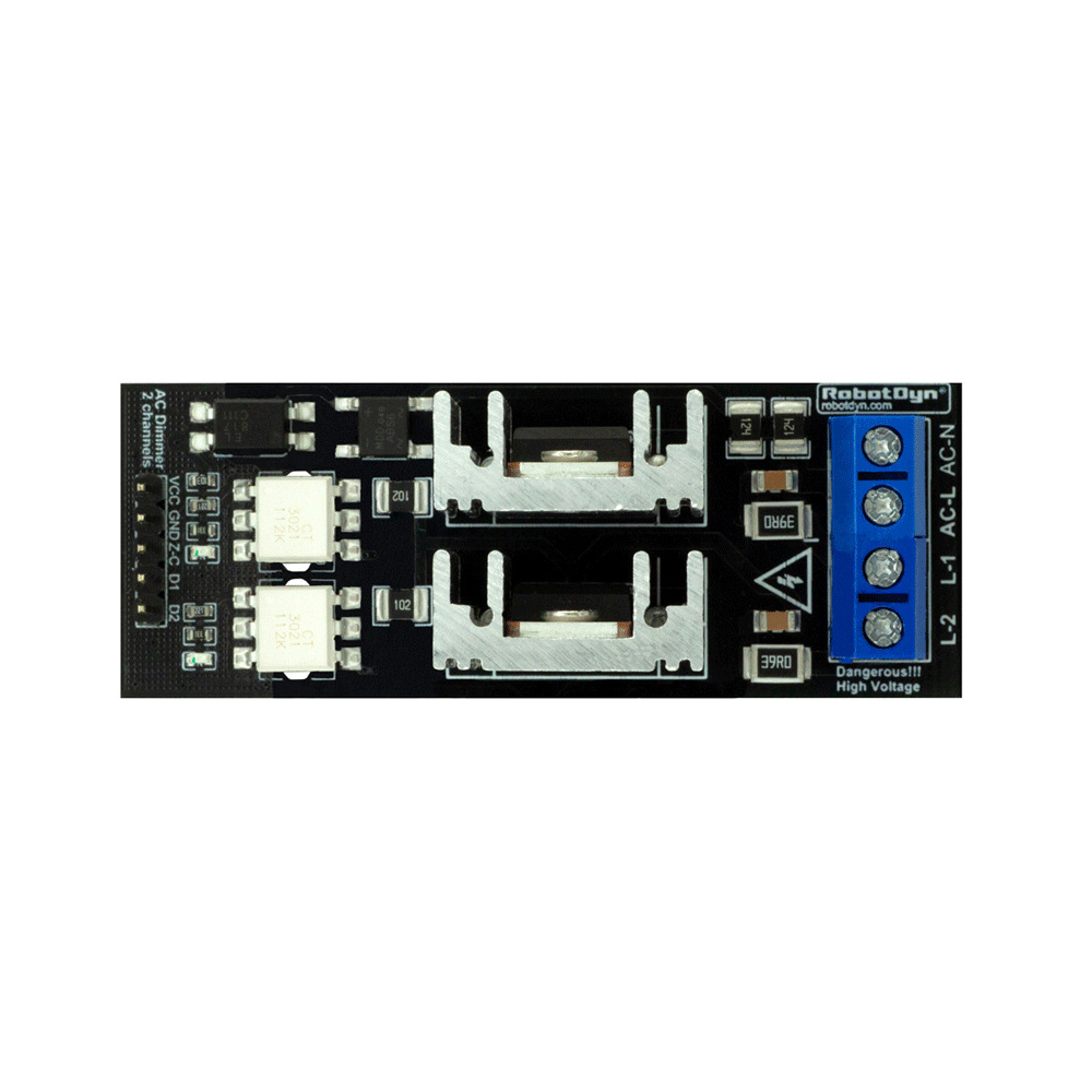 Technologie de gradateur de lumière AC, 2 canaux, 3.3V, 5V Logic, 50 H, 60H, 220V, 110V, Gradateur de lumière, Éléments de lampes, GérPumps, Filtre à air