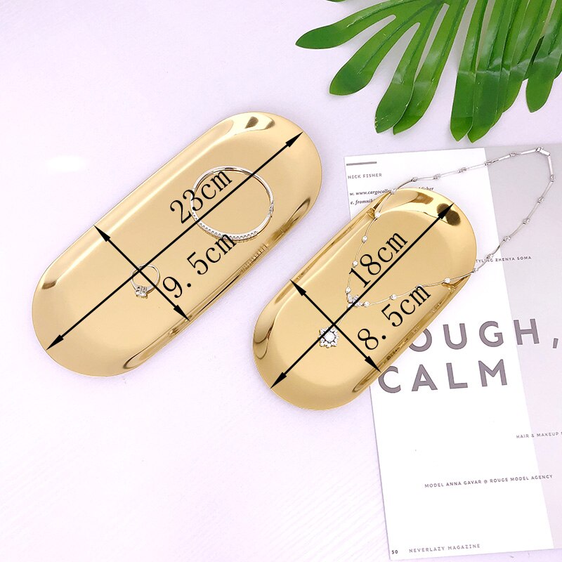 Stainless steel golden cake tray snack tray home decorations festival wedding dessert table decoration