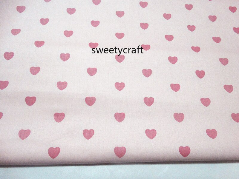Herz Druck Stoffe Handgemacht tela algodon DIY NäHenne Patchwork Baby Kleid freundlicher Bett Hand Tuch Gewebe Baumwolle Köper Stoffe