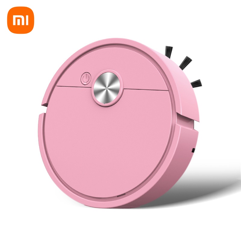 Xiaomi Mijia 4000 Pa 3-in-1-Smart-Kehrroboter-Staubsauger, starke Saugkraft, einfach zu bedienen, für Hartböden, Tierhaar, Teppiche: Rot