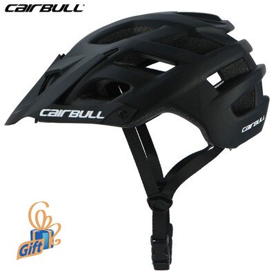 Cairbull Fietshelmen Motorfiets Veiligheid Hoed Cap Fietshelm Mtb Tt Helmen Casco Ciclismo Racefiets Helm Met Zonneklep: 30 Black