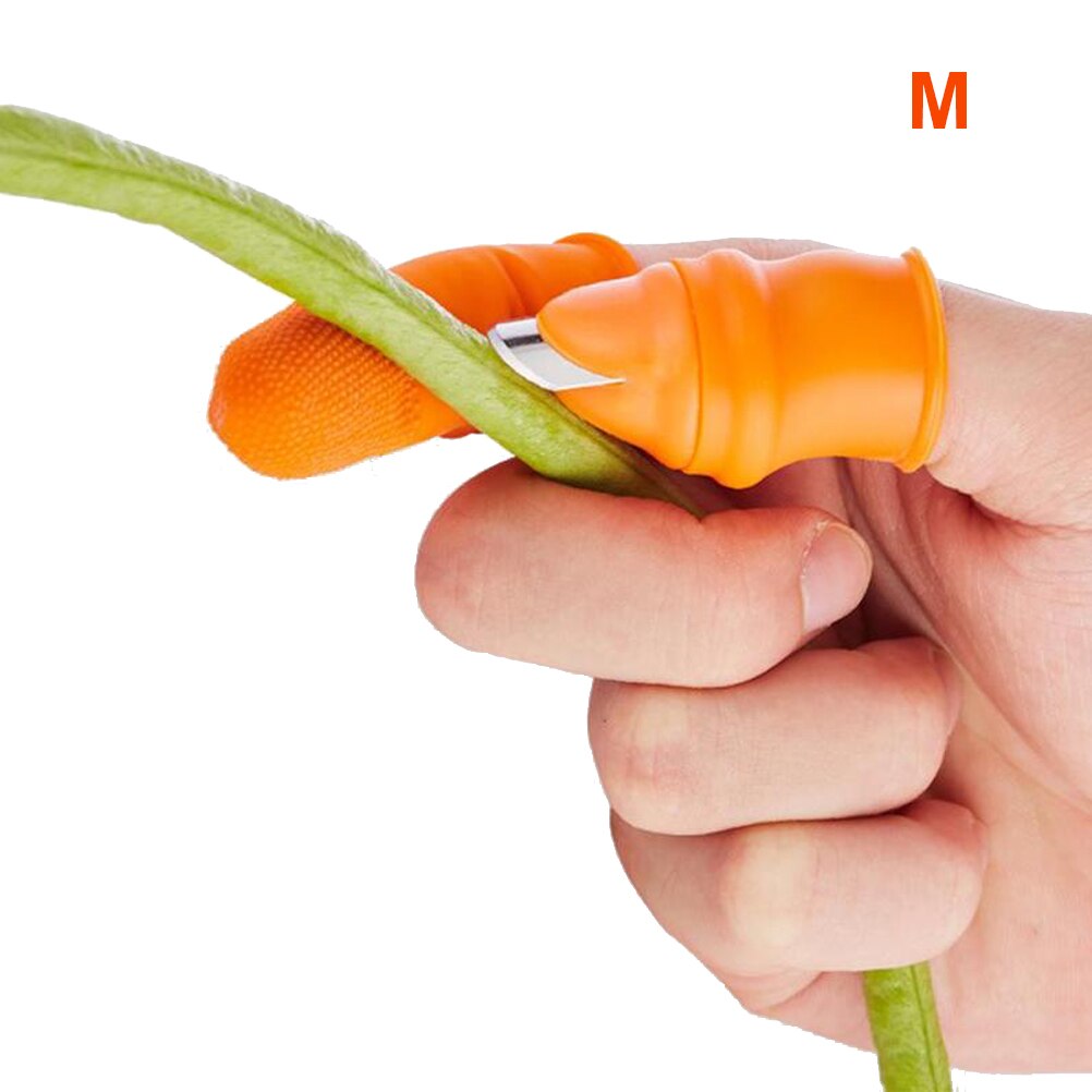 Thumb Cutter Gardening Tools Picking Plant Vegetables Separator Finger Tool Multi Kitchen Fruit Vegetable Picker: C