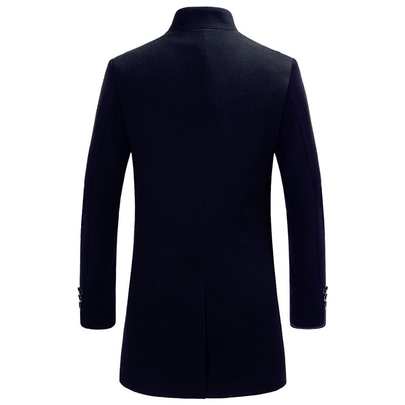BOLUBAO Winter Men Wool Blends Coats Brand Men's Trench Coat Slim Fit Tops Casual Wool Blends Coat Male