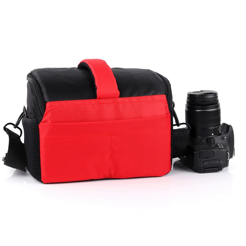 Roadfisher-bolsa tipo bandolera para cámara Estuche para gafas Nikon D3200 D3100 D5100 D5200 D5300 D3400, resistente al agua, nailon: Red