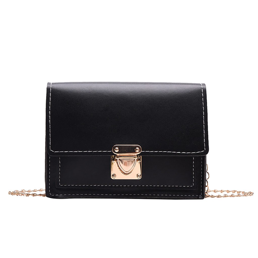 Nouveaux sacs pour femmes sac à main tout usage petits sacs carrés unique bandoulière sac à bandoulière Bandolera Bolsas #20: Black