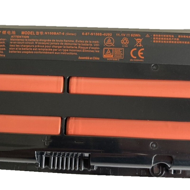 N150BAT-6 Laptop Battery for Clevo N151SD N150BAT-6 N170SD N150SD N155S 6-87-N150S-4292 11.1V 62Wh