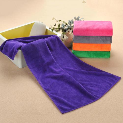 Microfiber Super Absorbent Quick Dry Shower Salon Shop Hair Drying Towel: Purple