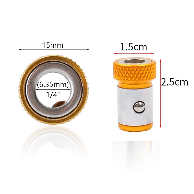 Screwdriver Drill Bit Magnetic Ring For 6.35mm Magnetic Adjustable Screw Drill Tip Magnet Powerful Ring Tools Set
