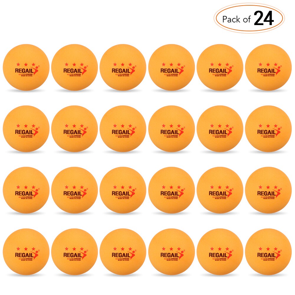 24 Stks/pak 3-Ster 40 Mm Tafeltennis Ballen Ping Pong Ballen Amateur Geavanceerde Training Praktijk Ballen Geavanceerde Training ballen: Orange