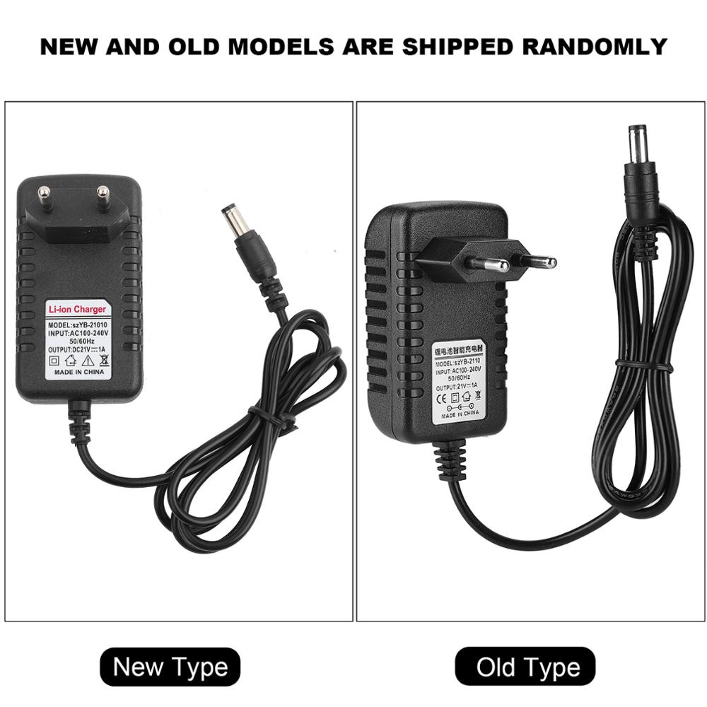 Dikke Koperen Kern Li-Ion Charger Adapter 21V/1A Adaptative Lithium Batterij Oplader Adaptative Lithium Batterij Oplader