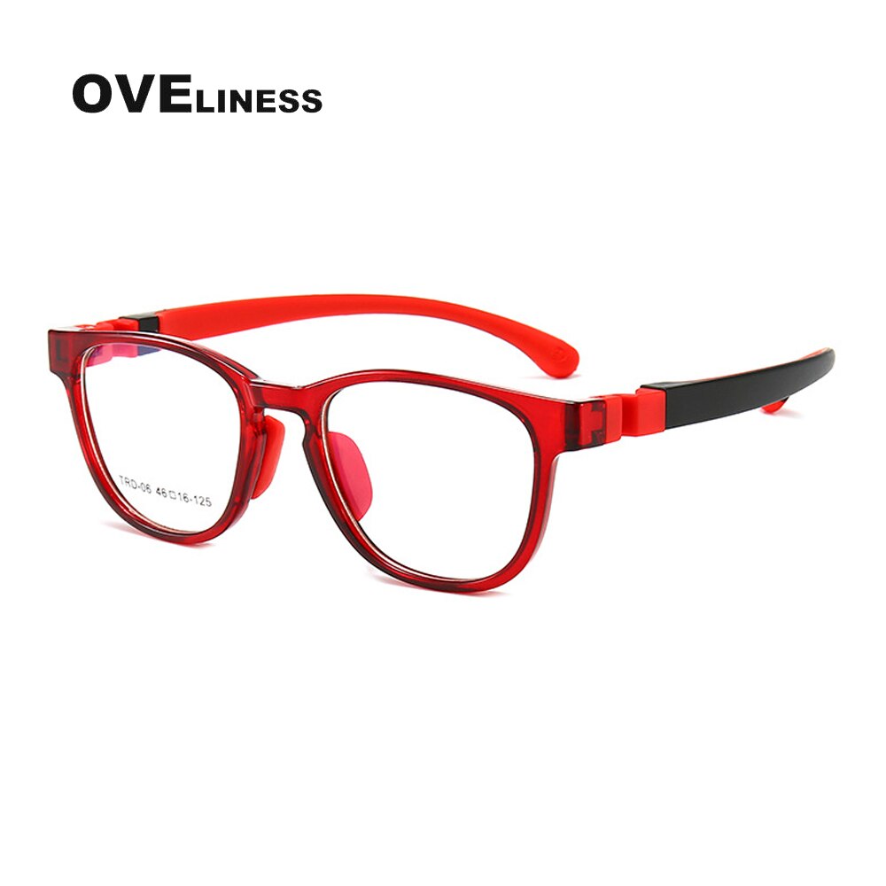Optical Children eye Glasses Frame boy girl TR90 Myopia Prescription Glasses Protective Kids Glasses eyewear Eyeglasses frames: WHITE