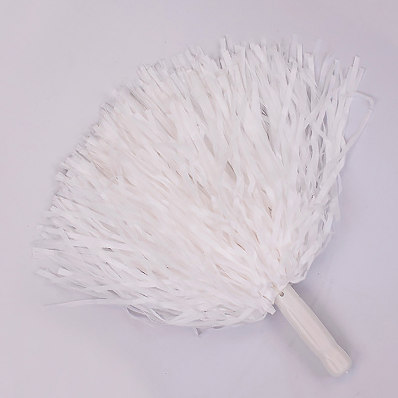 1PC 25CM Cheer Dance Sport Competition Cheerleading Pom Poms Flower Ball For for Football Basketball Match Pompon Children Use: PURPLE