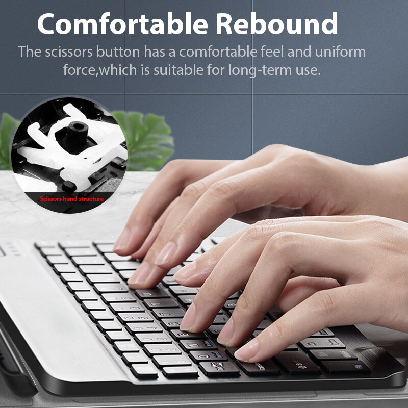 Keyboard Case Voor Lenovo Tab M10 Plus Tb-X606F TBX606X Draadloze Toetsenbord Voor M10 Fhd 2nd Gen Bluetooth toetsenbord Cover