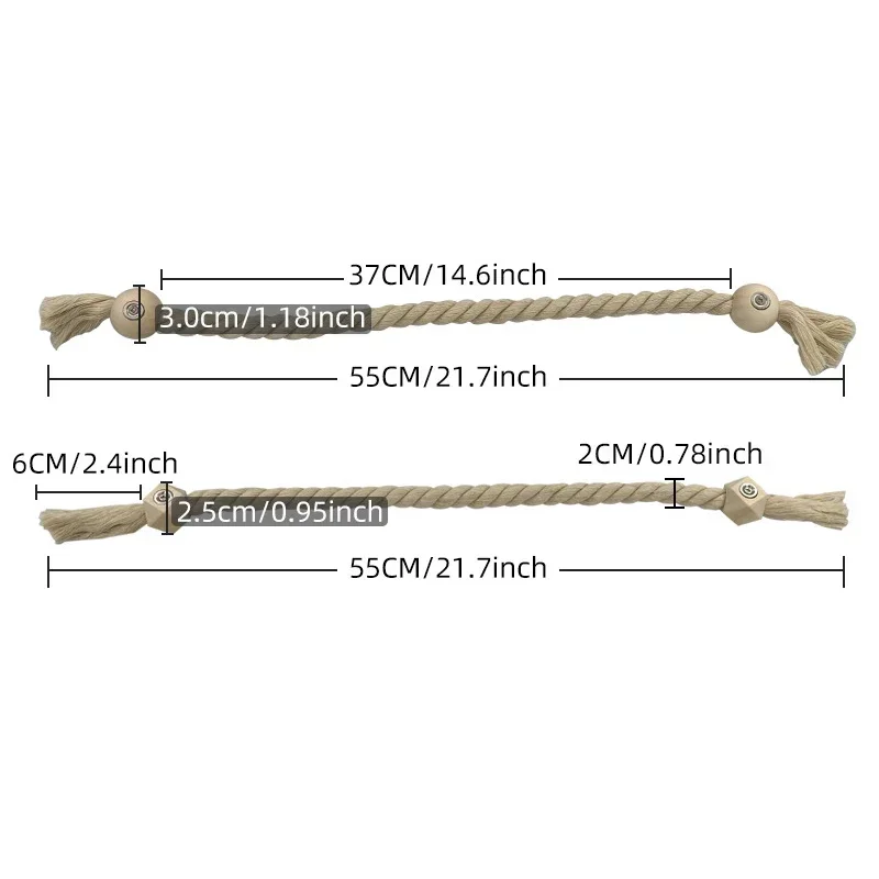 Cortinas Magnéticas de estilo bohemio para decoración del hogar, accesorios tejidos a mano de madera maciza para habitación, soporte con Clip, 2 piezas