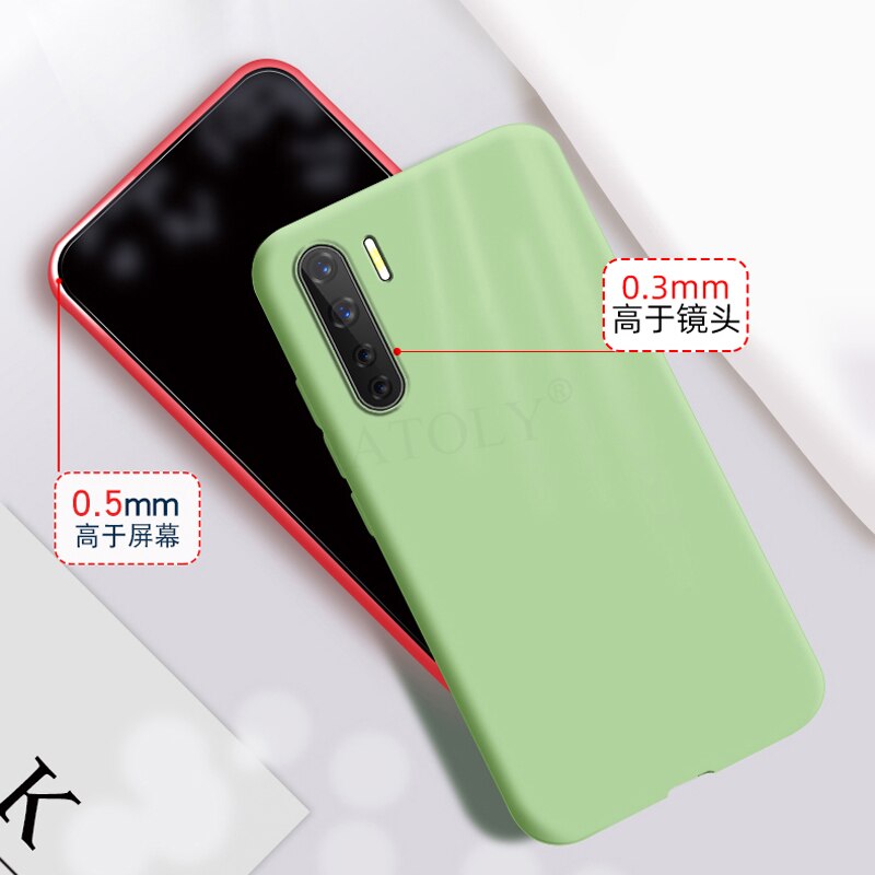 For Oppo A91 Case Cover For Oppo A91 Soft Liquid Silicone Back Cover Smooth Shockproof Bumper Ultra-thin Phone Case For Oppo A91