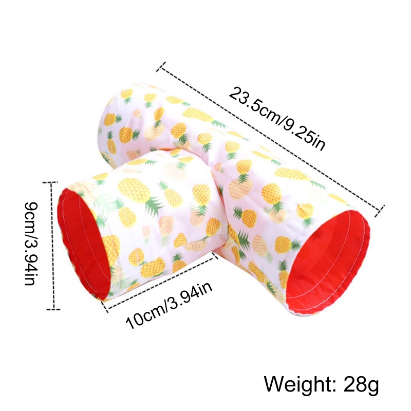 Tubi giocattolo criceto gabbia cavia regalo pieghevole e portatile per animali domestici tunnel a forma di T durevole-tubi da gioco a 3 gareggiare durevoli
