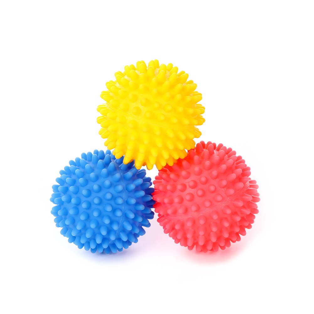 For Washing Machine Magic Washing Tool Laundry Balls Reusable Cleaning Drying Fabric Softener Ball PVC Dryer Balls Accessories: Random Color 1pcs