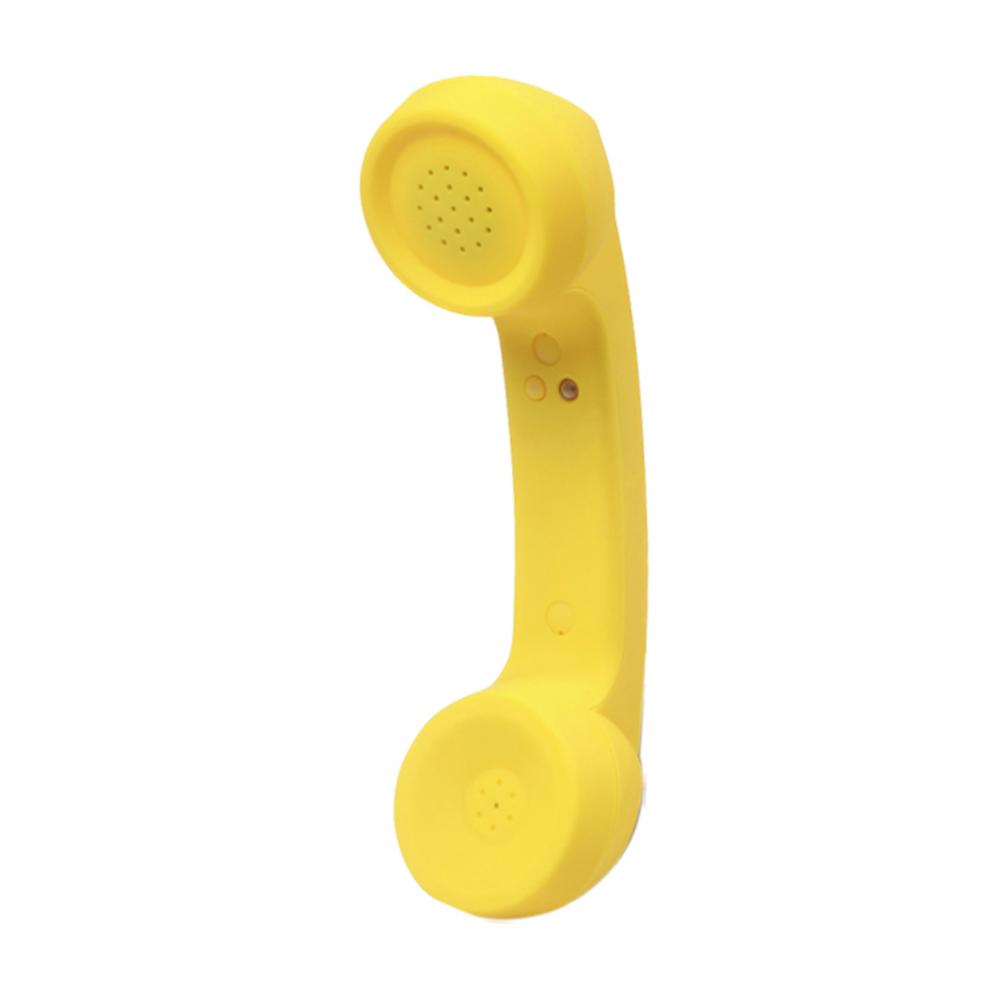Drahtlose Telefon Empfänger Retro Schnurlose Telefon Retro Hörer Bluetooth-kompatibel Handy Handheld Empfänger Kopfhörer: YELLOW