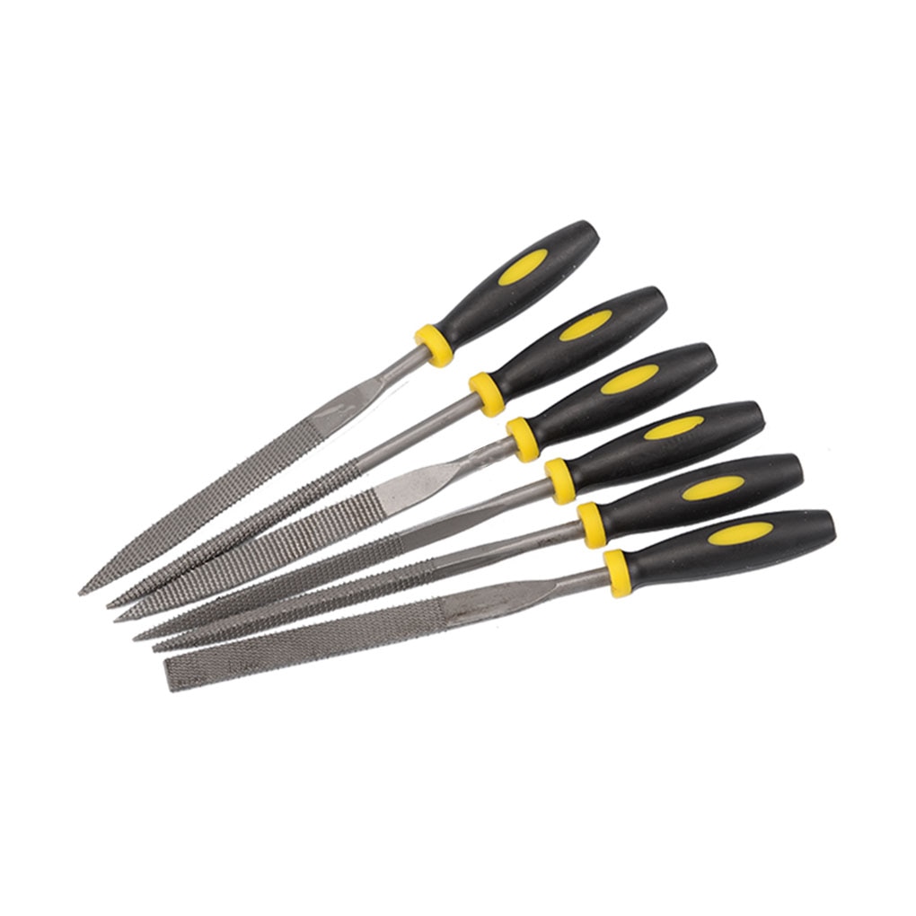 6 Pcs/set Woodworking File Carbon Steel Rasp Burr Removal Polishing Rough Process Rasp Kit 3 size