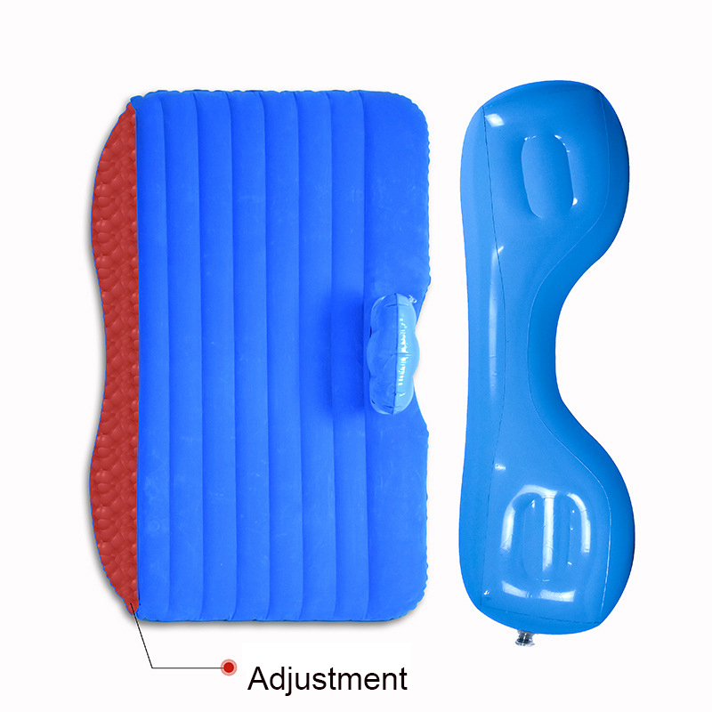 Motolovee PVC Thick Flocking Cloth Split Detachable Airbed Car Inflatable Bed Travel Bed Camping Car Air Mattress Car Sofa Bed
