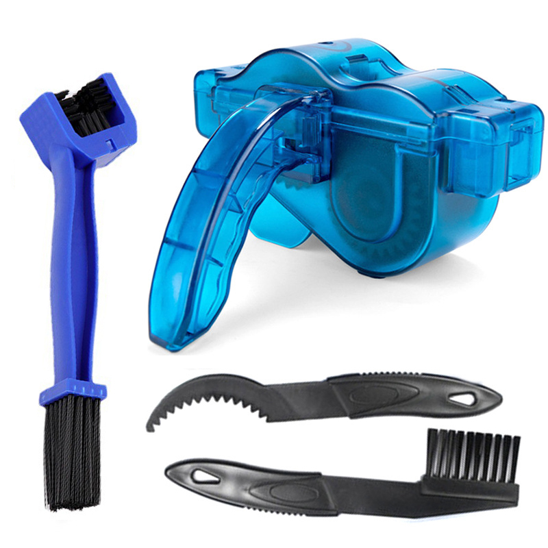 4 stks/set Fietskettingreiniger Fietsborstels Scrubber Wassen Gereedschap MTB Fietsen Reinigingssets Racefiets Kettingreinigingsgereedschap Sets