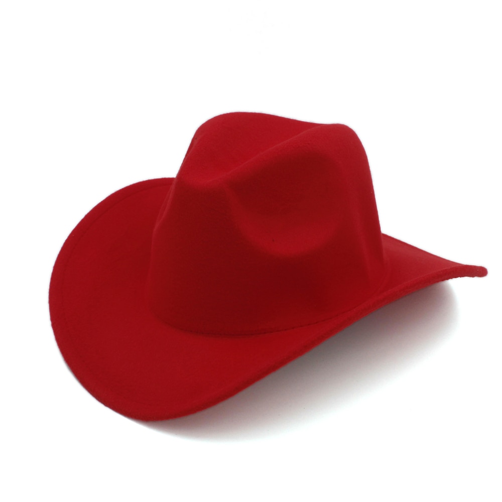 100%  uld vinter efterår børn følte western cowboy hat til pige dreng cowgirl cap jazz hat sol hat toca sombrero cap 12